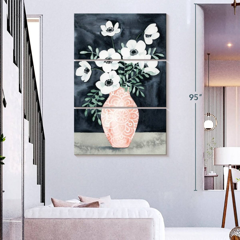 Harnek Nighttime Anemones I, H 74 po x l 48 po