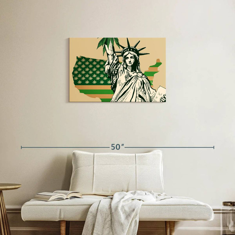 Marijuana US Flag, 20" H x 30" W