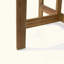 Table de bistro extérieure pliante en bois d'acacia semi-ronde, durable et peu encombrante pour les petits patios et balcons