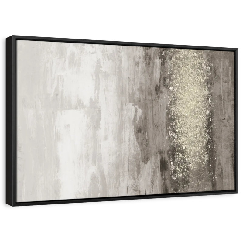 Abstract " Glitter Rain I ", 17" H x 25" W