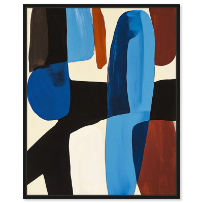 Cobalt Collision Canvas Contemporary Art by