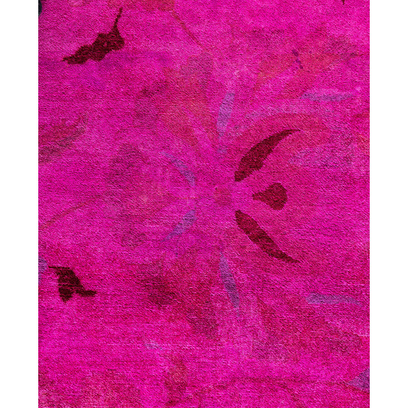 Overdyed One-of-a-Kind 12' 2" X 19' 3" Hand Knotted Area Rug