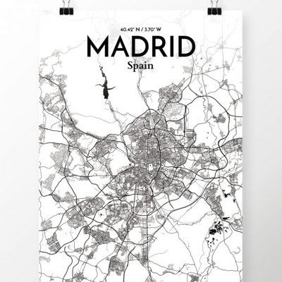" Madrid City Map "