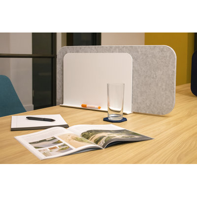 Sideshield - Panneau d'intimité de bureau l 30 "avec support - Fixation à droite - PET acoustique