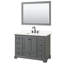 Ensemble de meuble-lavabo simple autoportant 48 po avec plateau en quartz Deborah-98115306-92725353-92725356