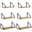 6 -Piece Steel Floating Shelf