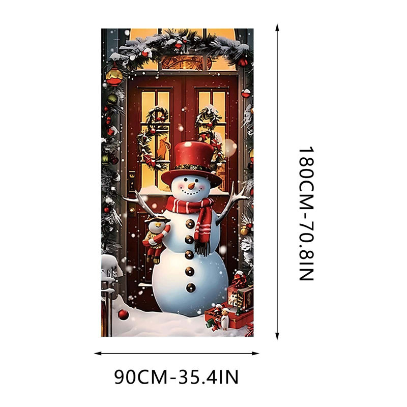 Couvercle de porte de Noël kbndieu, D