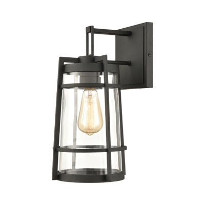 Applique murale 1 lumière Aletza ELK Lighting Copley en noir mat et tremble