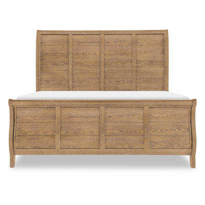Country Living Sleigh Oak Bed