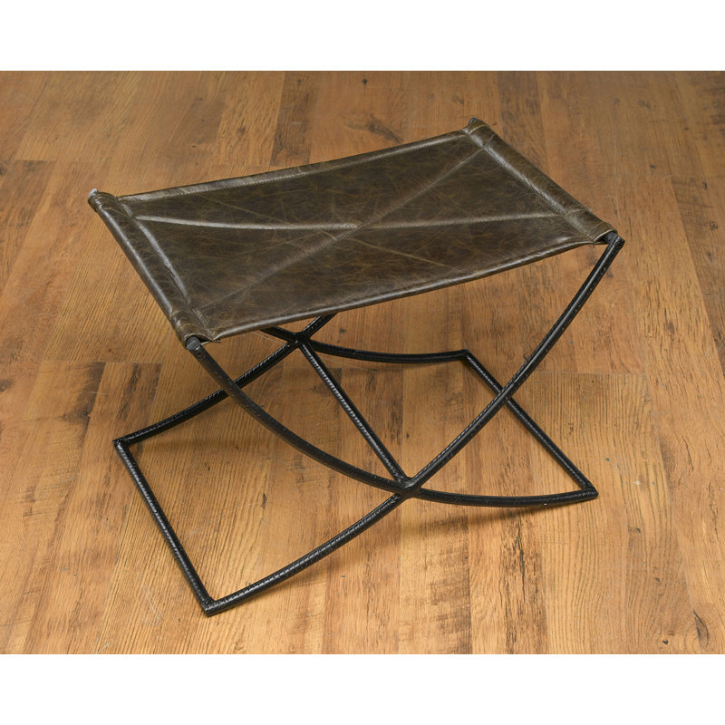 Tabouret en métal Hermilda, Brun