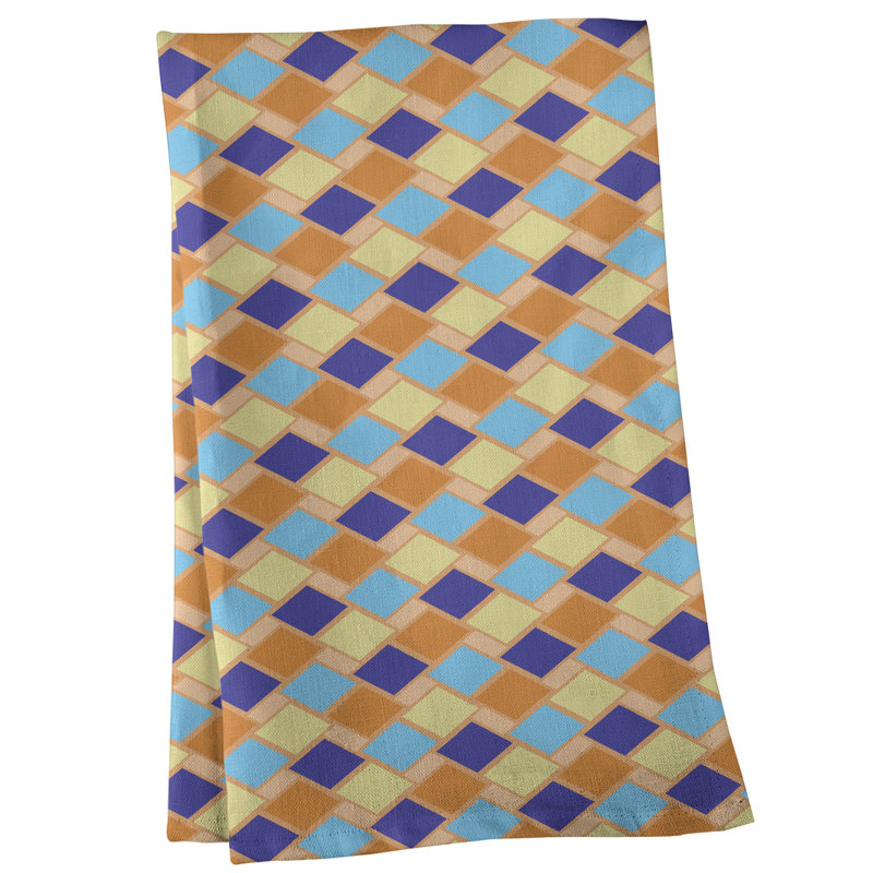 Mcguigan Tea Towel Kitchen Towel, Cotton Twill, Brown/Blue