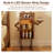 Robot-Shaped Solid Wood Nightstand with LED Light