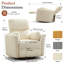 Fauteuil inclinable électrique pivotant et basculant de 40 po de largeur-1831436048