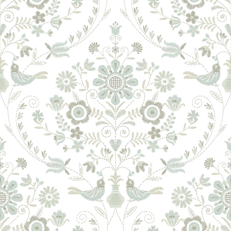 33' L x 21" W Wallpaper Roll, Neutral