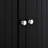 Black Storage Cabinet With - Drop Hardware For Bathroom And Living Room Corners, 24" Deep Kitchen, Room,-218939967