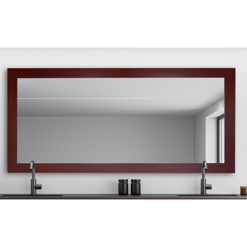 Engineered Wood Flat Wall Mirror, 33" x 80"