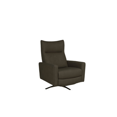 Fauteuil inclinable électrique double en cuir véritable, pivotant à 270 degrés avec position zéro gravité, système audio intégré et repose-pieds extensible