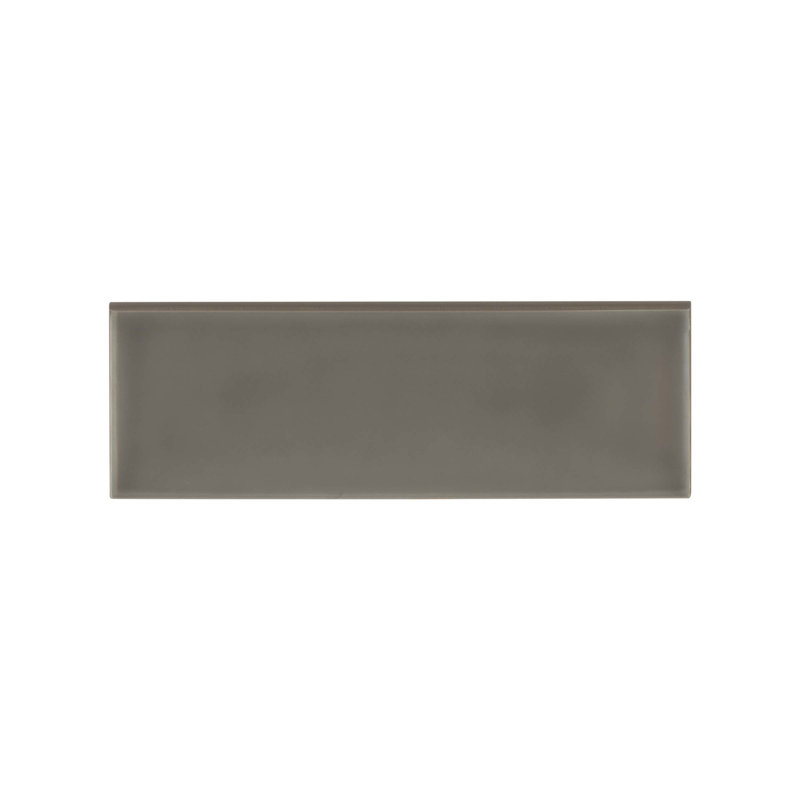Grace 12" x 4" Ceramic Bullnose Tile Trim, Moka