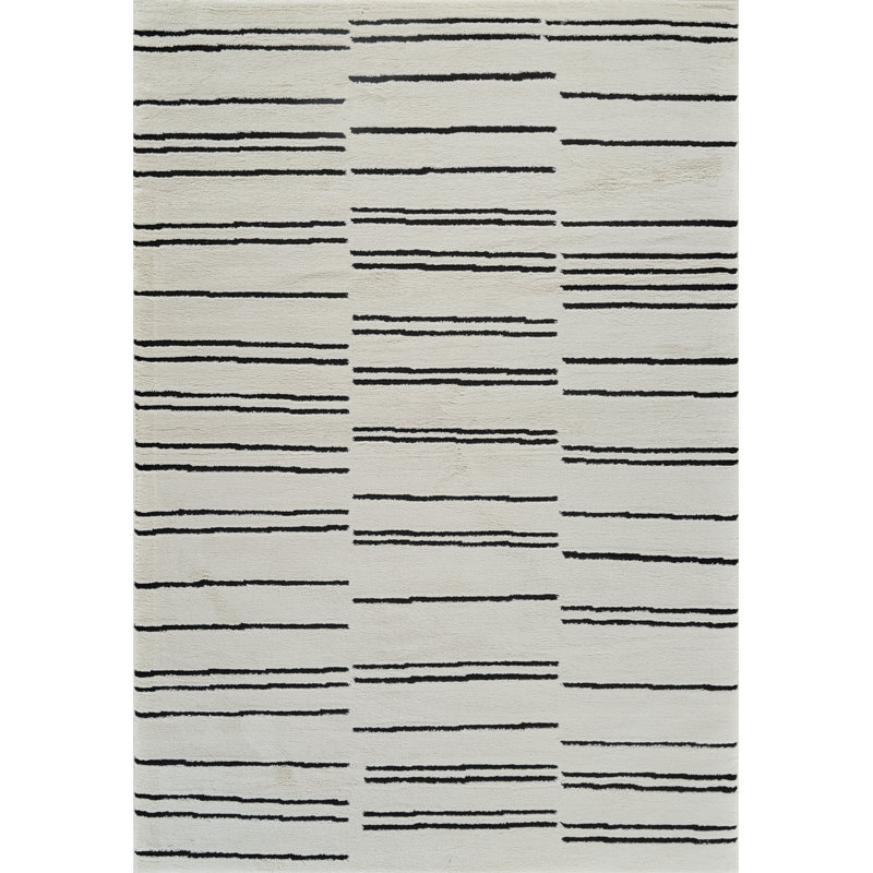 Rug Branch Alinda Collections Abstract Cream Indoor Area Rug, Rectangle 5'4" x 7'8"