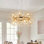 Lustre rond en cristal Dandelion