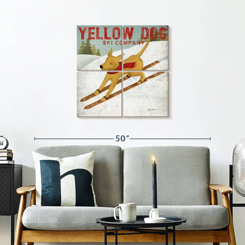 Brampt Yellow Dog Ski Co, H 26 po x l 26 po
