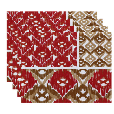 Feltner Polyester Geometric Rectangle Placemat