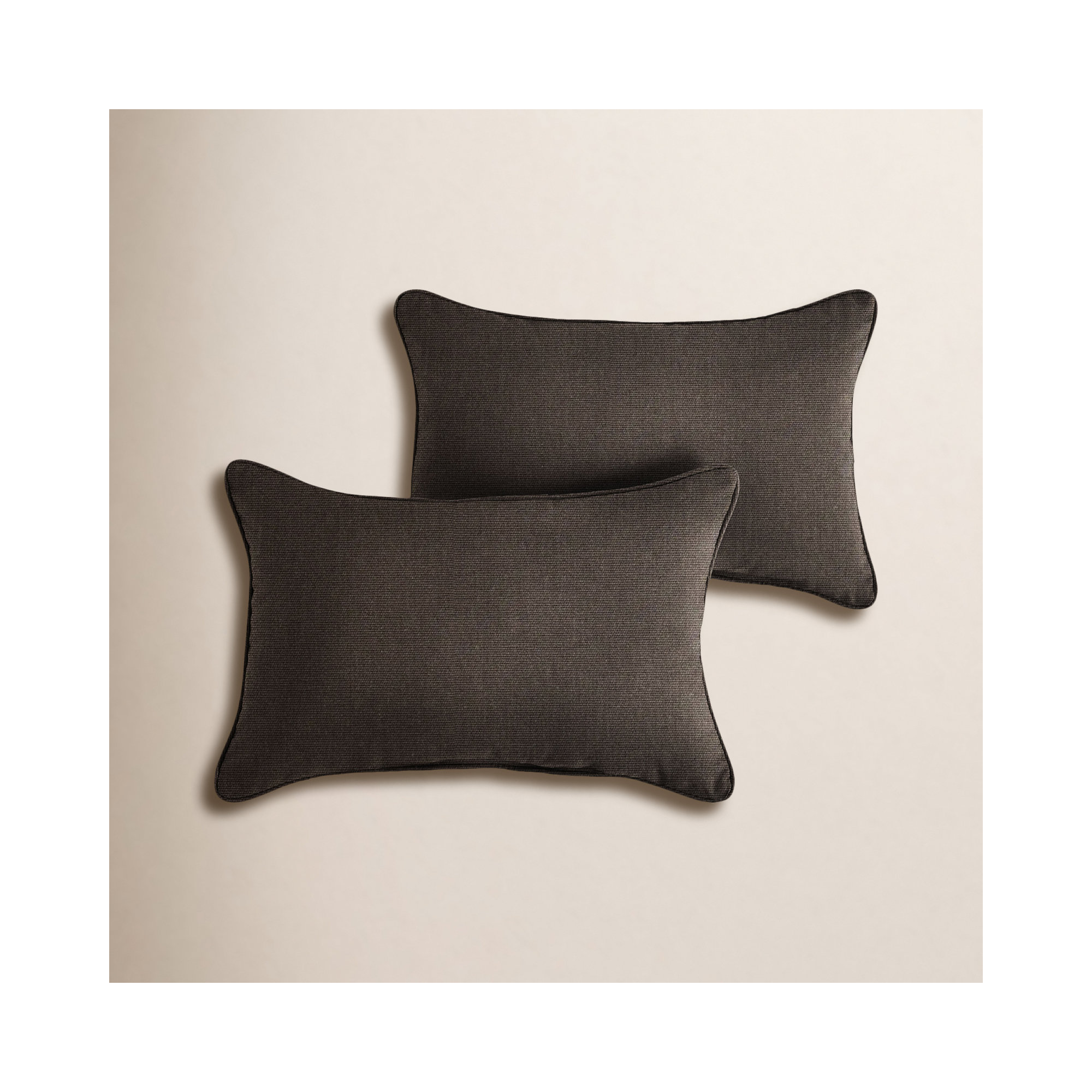 New Sunbrella 2023 Sunbrella® Indoor/Outdoor Lumbar Throw Pillow, 14” H x 24” W x 6” D, Canvas Java