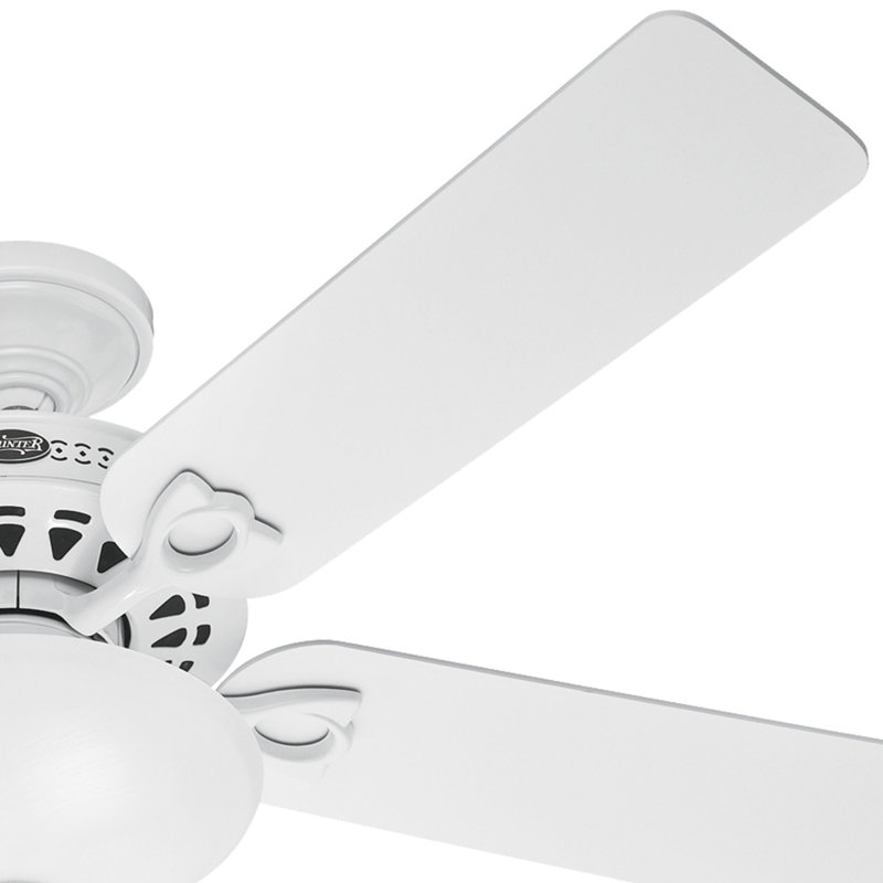 Ventilateur de plafond à 5 pales de 52 po avec chaînette et ensemble d'éclairage inclus Astoria, Blanc
