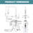 ARCORA Single Handle Pull Down Kitchen Faucet with Soap Dispenser and Deck Plate-93310803