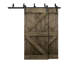 Porte de grange à panneaux et en bois avec quincaillerie d'installation-61149059-61149055-61825196