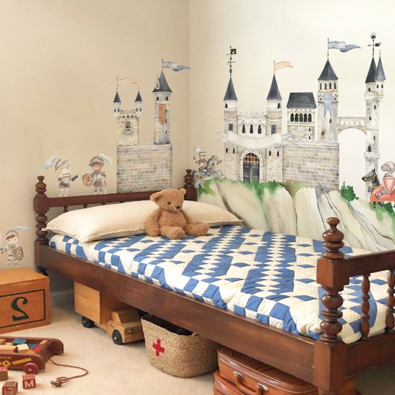 Adhésifs décoratifs chevaliers et château