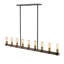 Luminaire suspendu linéaire à 9 lumières pour îlot de cuisine Charles-243609447