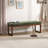 53'' Wide Upholstered Bench With Wood Legs-124944549