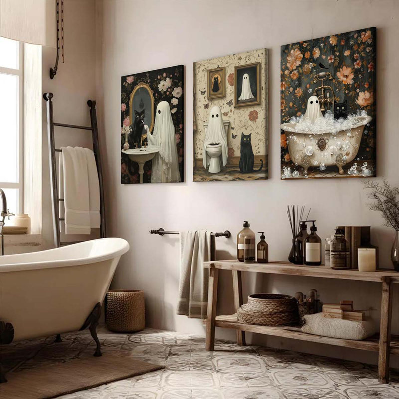 3 Piece Wrapped Canvas Print, 60cm H  x 40cm W