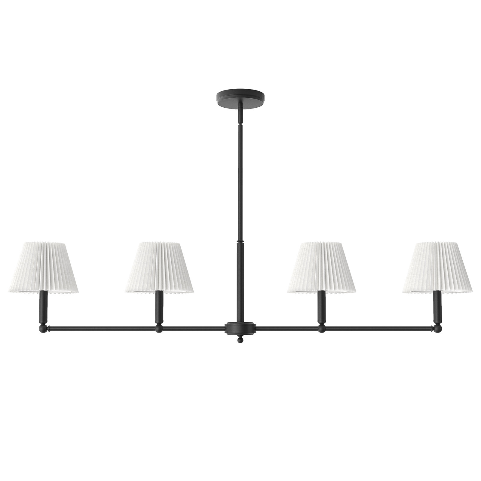 Costa 4-light Linear Chandelier, Matte Black