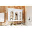 Armoire à pharmacie 40 "avec miroir, armoire de rangement pour salle de bain avec porte miroir et tablettes, armoire de salle de bain murale avec portes en verre