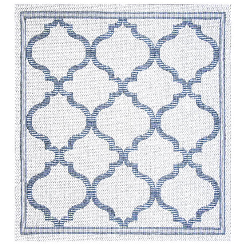 Murielle Performance Machine Washable Geometric Indoor/Outdoor Area Rug, Square 6'7"