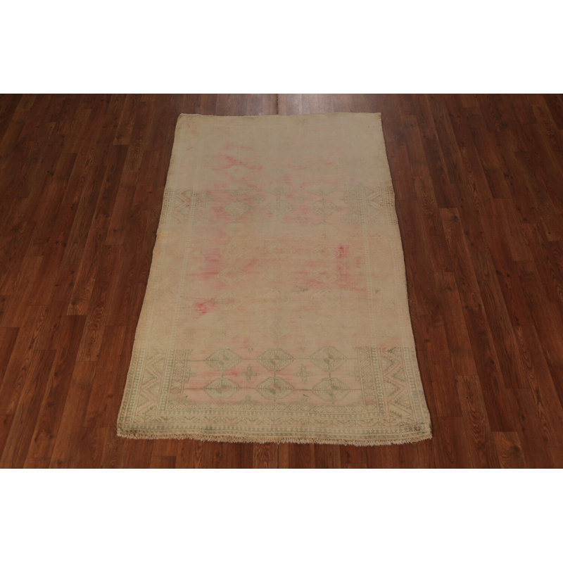 Tapis rose délavé 3 x 6