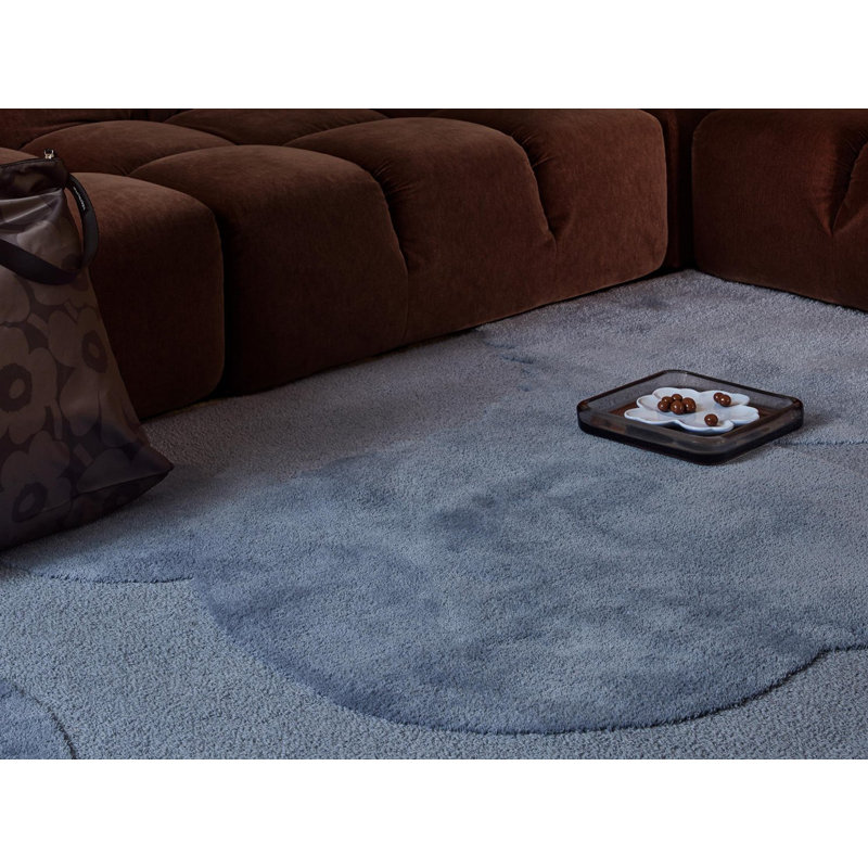 Iso Unikko Dusty Blue | 132308, Rectangle 5'7" x 7'10"