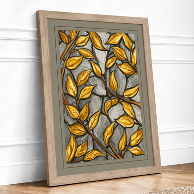 Autumn Leaves Botanical - Framed Print
