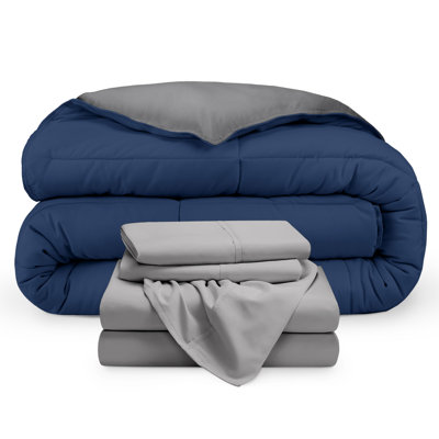 Microfiber Reversible Bed-In-A-Bag