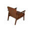 Chaise d'appoint rembourrée en similicuir 1pc
