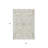 3' X 5' Damask Washable Indoor Outdoor Area Rug