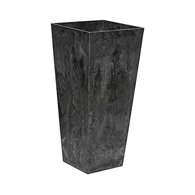 Alaunah Pot Planter, Black, 10.5" H x 5" W x 5"D