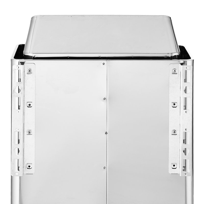 Chaufferette 4,5kw 240v pour les pièces de 105 à 210 pieds cubes, poêle à vapeur sèche avec température et durée mécaniques, acier inoxydable 304, utilisation à long terme dans les espaces de loisirs à domicile, métal argenté électrique