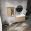 Meuble-lavabo mural avec rangement abondant et design tendance