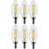Wayfair Basics® 4 Watt B11 LED; Clear; Candelabra Base; 90 CRI; 3000K; 120 Volt