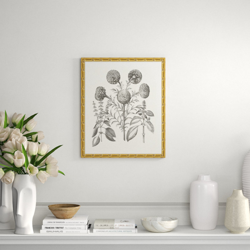 Bessler Study Neutral 12' Framed Graphic Art Print on Glass