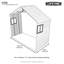 Lifetime High Density Polyethylene Plastic Storage Shed Extension Kit