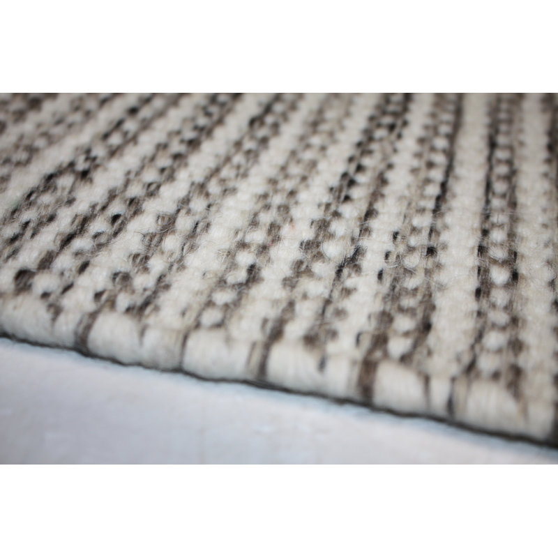 Leonardo Solid Colour Wool Hand Woven Area Rug, Rectangle 160 x 230cm